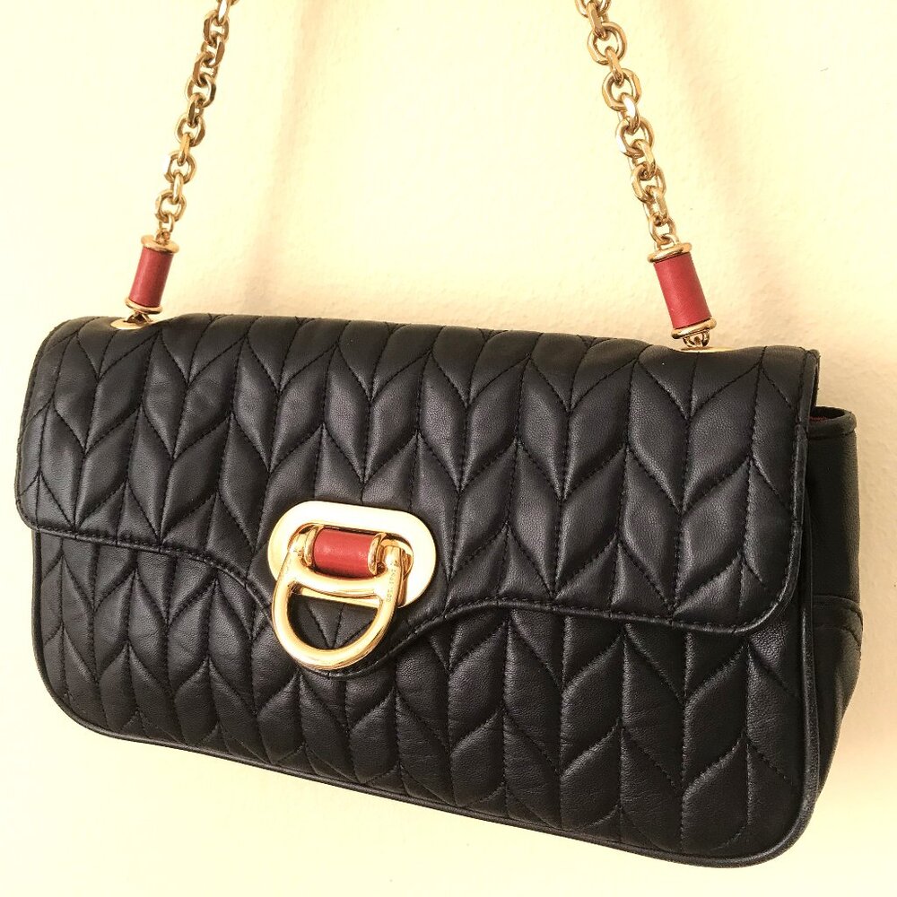 Ralph Lauren  GENUINE BABY LAMB LEATHER Chain Bag